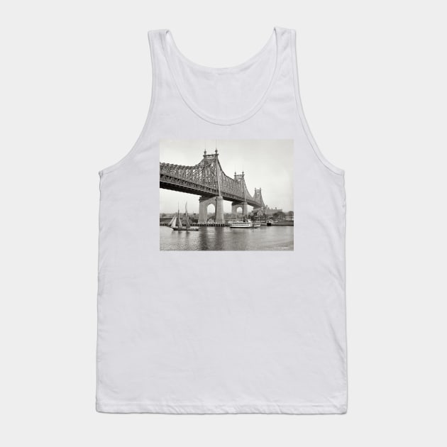 NYC Queensboro Bridge Photograph Tank Top by Bravuramedia